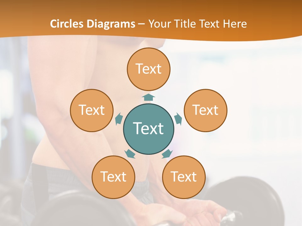 Gyming Focused Healthy PowerPoint Template