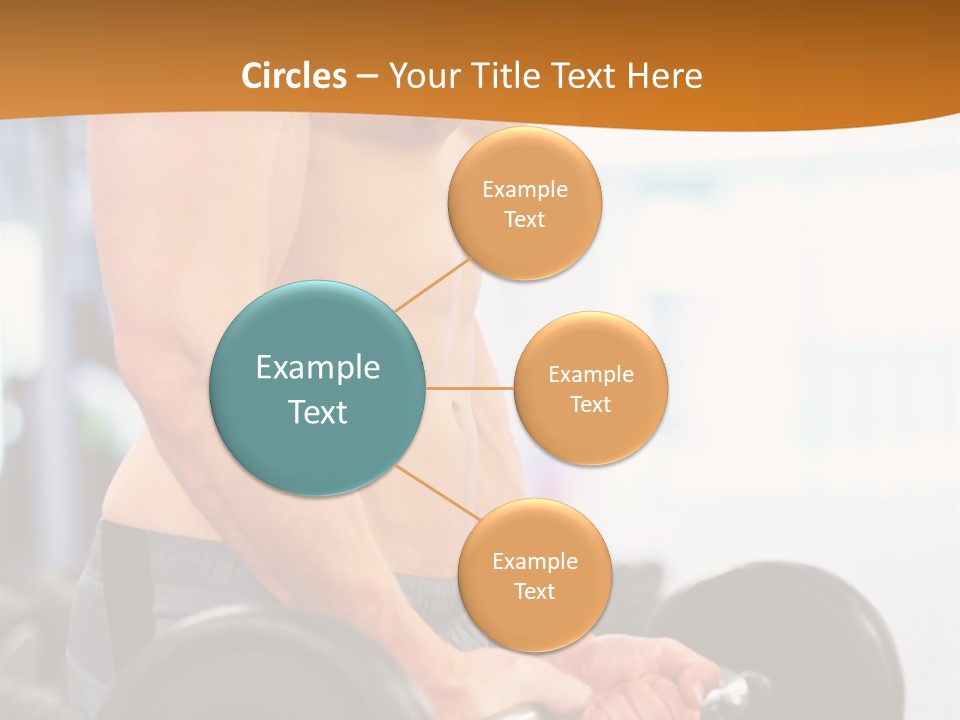 Gyming Focused Healthy PowerPoint Template