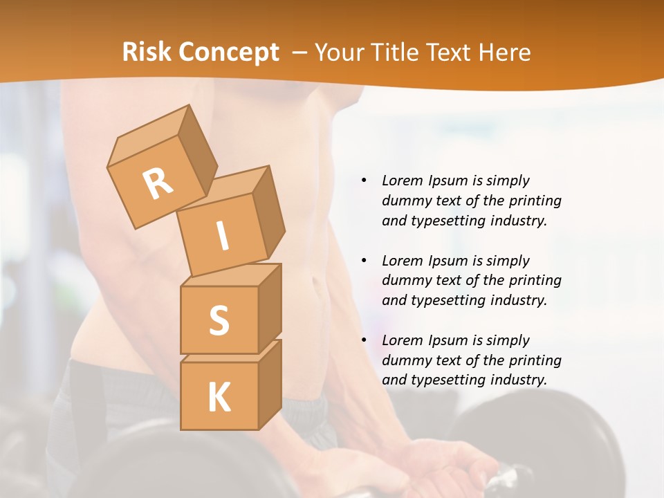 Gyming Focused Healthy PowerPoint Template