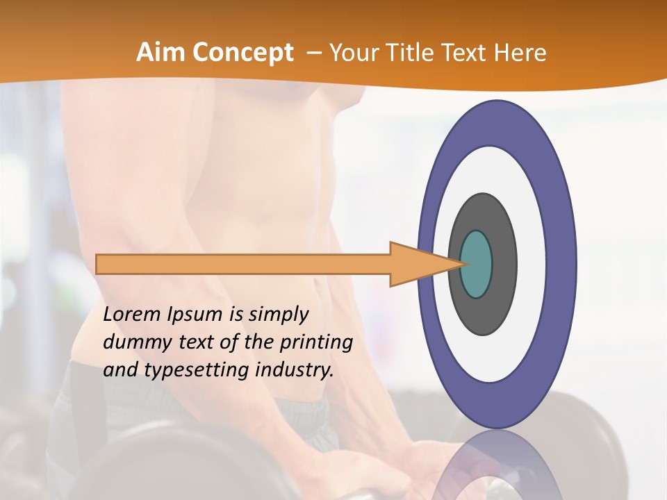 Gyming Focused Healthy PowerPoint Template