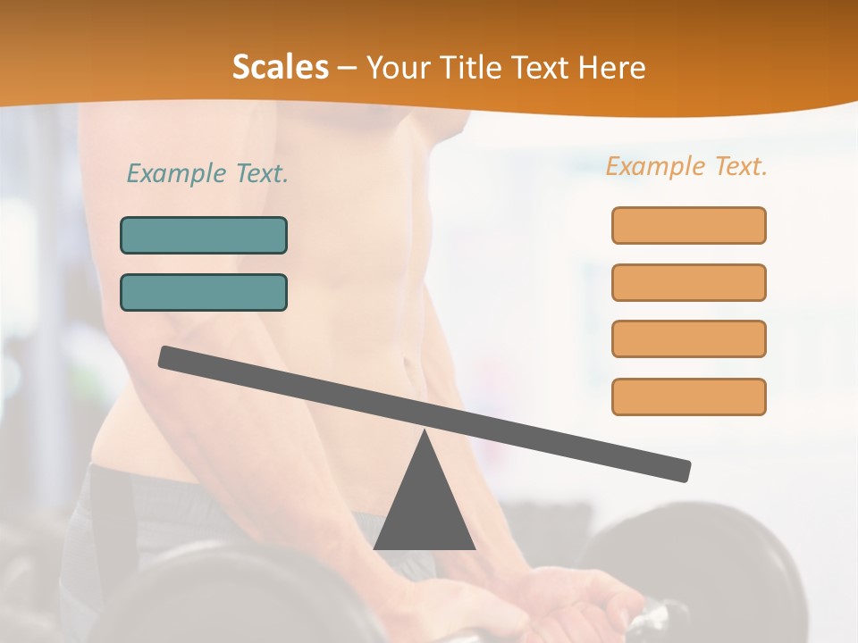 Gyming Focused Healthy PowerPoint Template