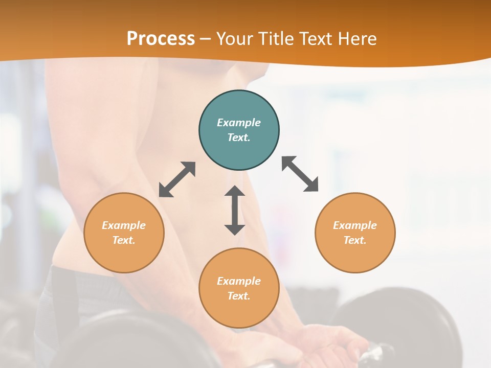 Gyming Focused Healthy PowerPoint Template