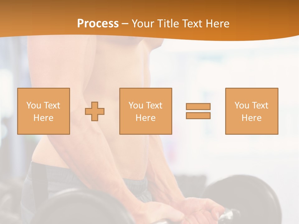 Gyming Focused Healthy PowerPoint Template
