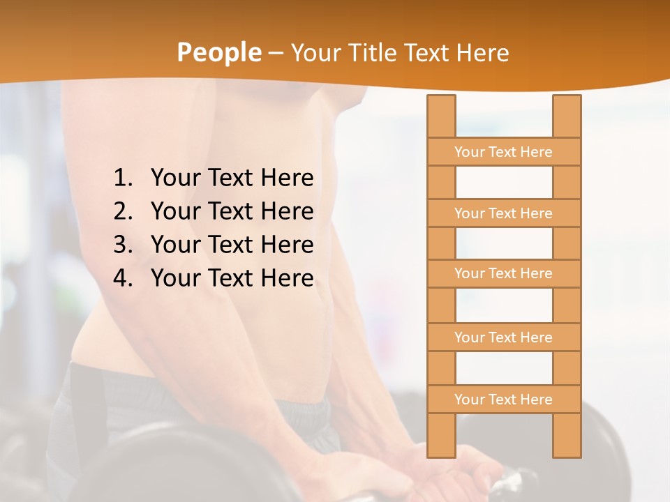 Gyming Focused Healthy PowerPoint Template