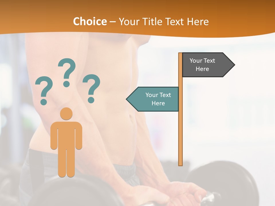 Gyming Focused Healthy PowerPoint Template