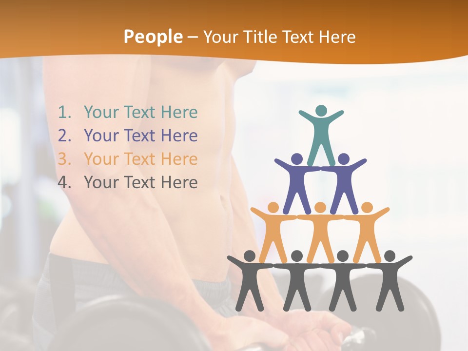 Gyming Focused Healthy PowerPoint Template