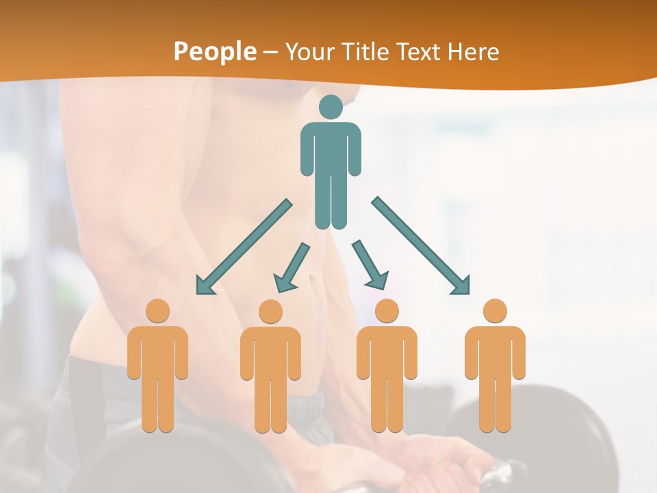 Gyming Focused Healthy PowerPoint Template