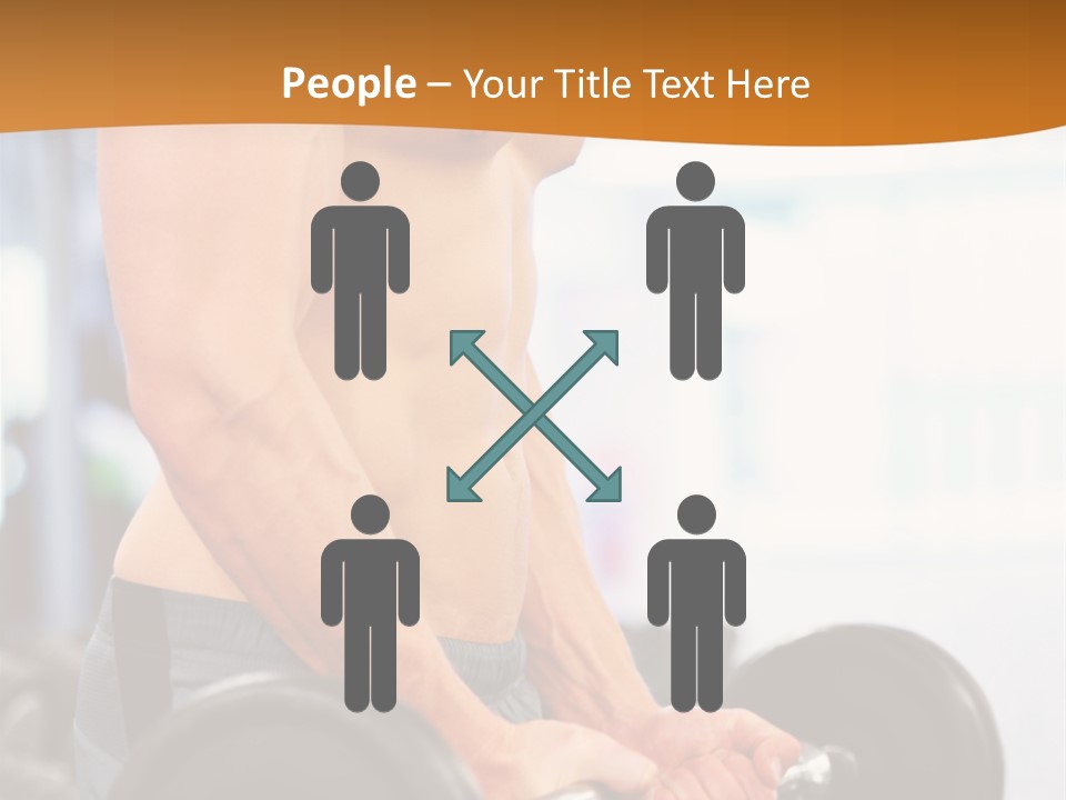 Gyming Focused Healthy PowerPoint Template