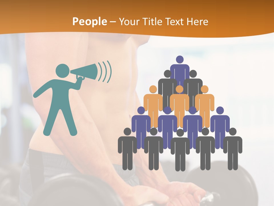 Gyming Focused Healthy PowerPoint Template