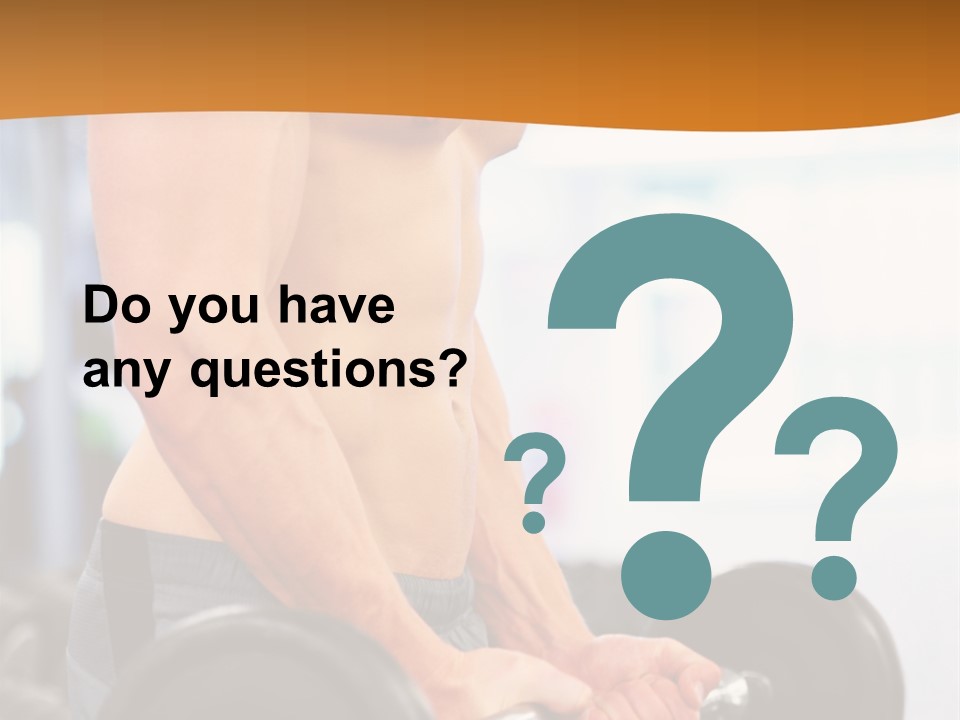 Gyming Focused Healthy PowerPoint Template