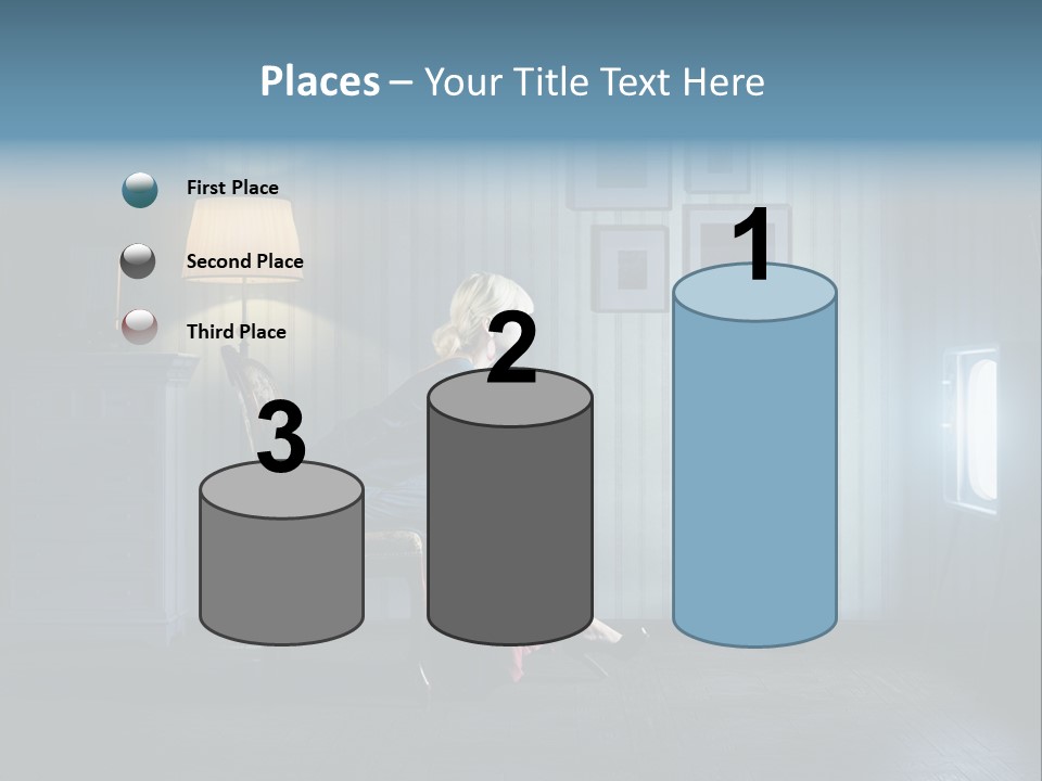 Entertainment Shout Figure PowerPoint Template