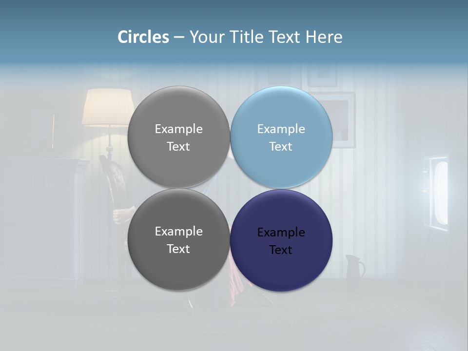 Entertainment Shout Figure PowerPoint Template