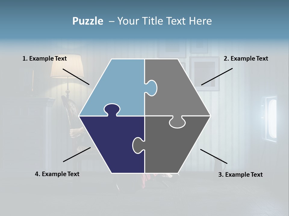 Entertainment Shout Figure PowerPoint Template