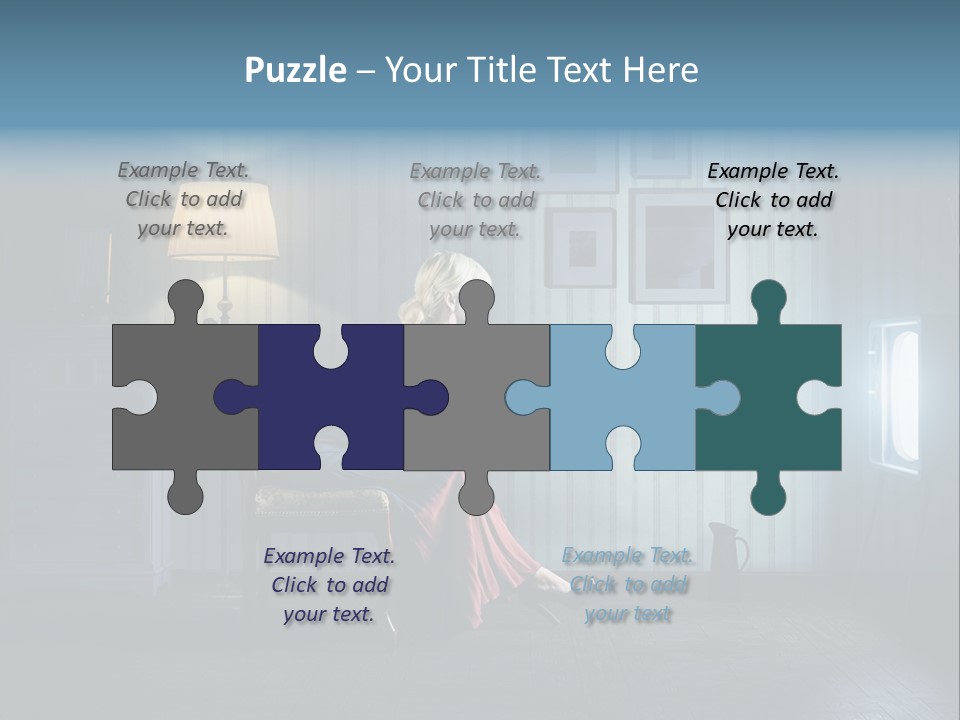 Entertainment Shout Figure PowerPoint Template