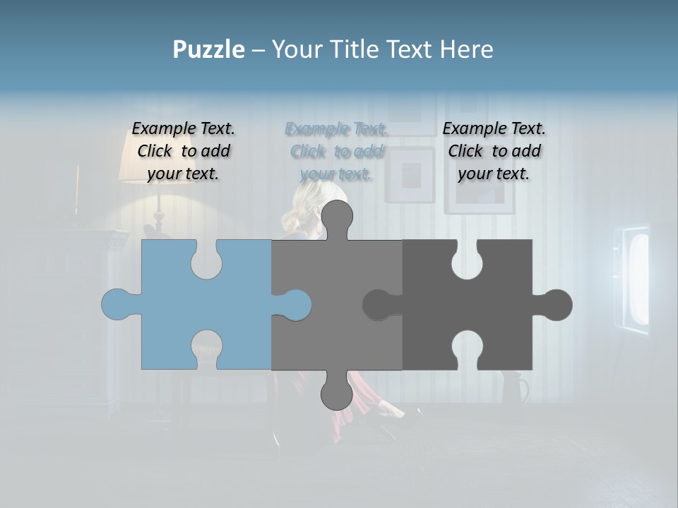 Entertainment Shout Figure PowerPoint Template