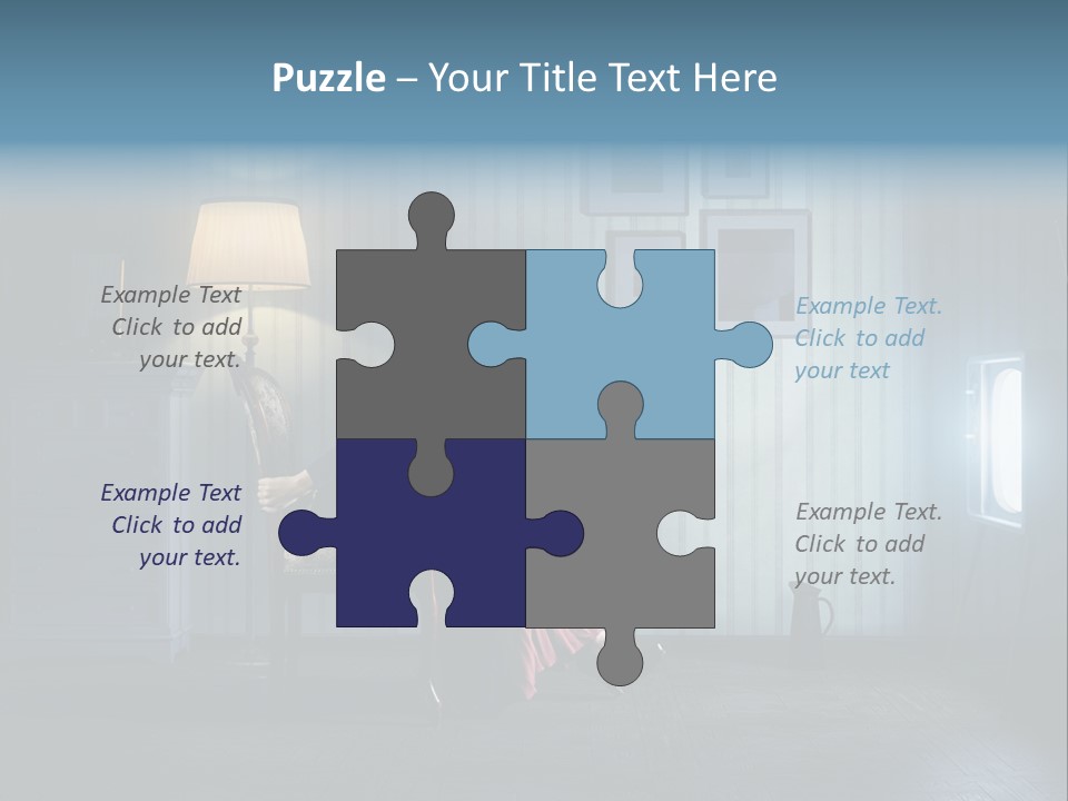 Entertainment Shout Figure PowerPoint Template