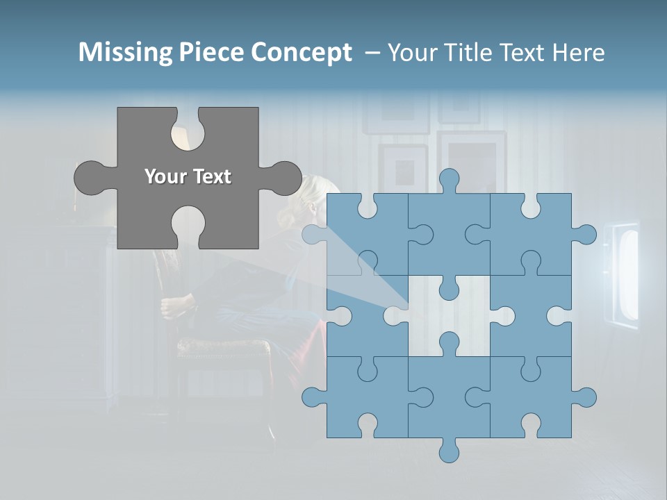 Entertainment Shout Figure PowerPoint Template