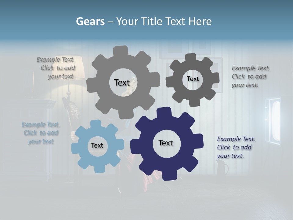 Entertainment Shout Figure PowerPoint Template