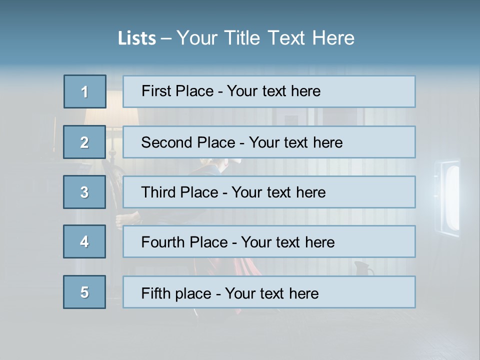 Entertainment Shout Figure PowerPoint Template