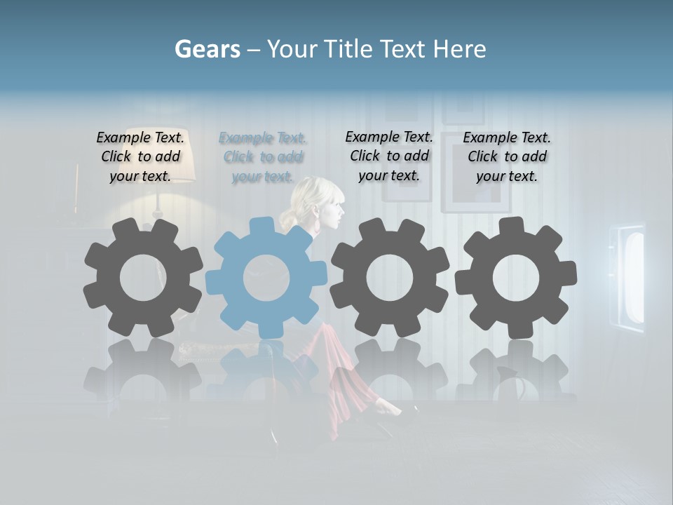 Entertainment Shout Figure PowerPoint Template