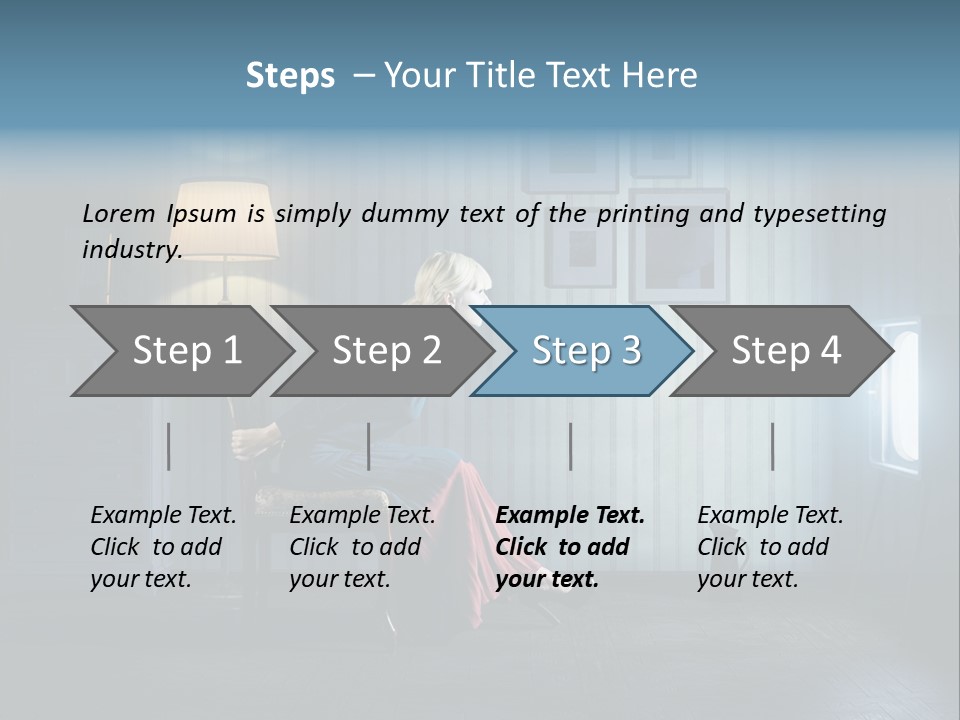 Entertainment Shout Figure PowerPoint Template