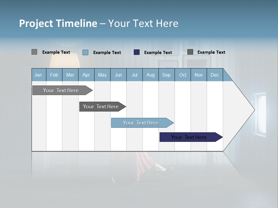 Entertainment Shout Figure PowerPoint Template