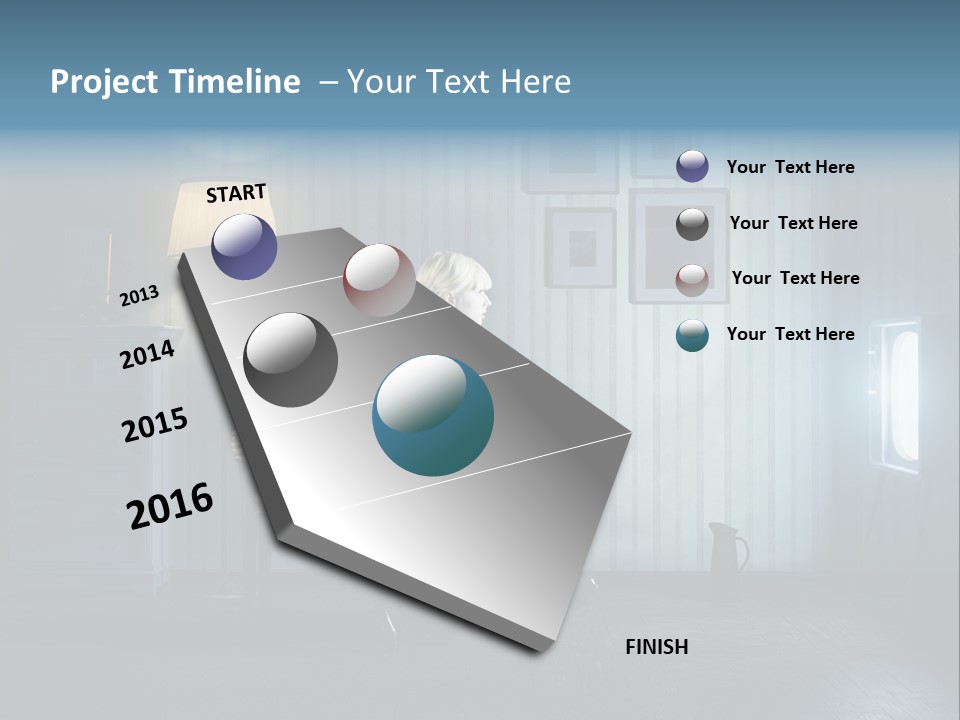 Entertainment Shout Figure PowerPoint Template