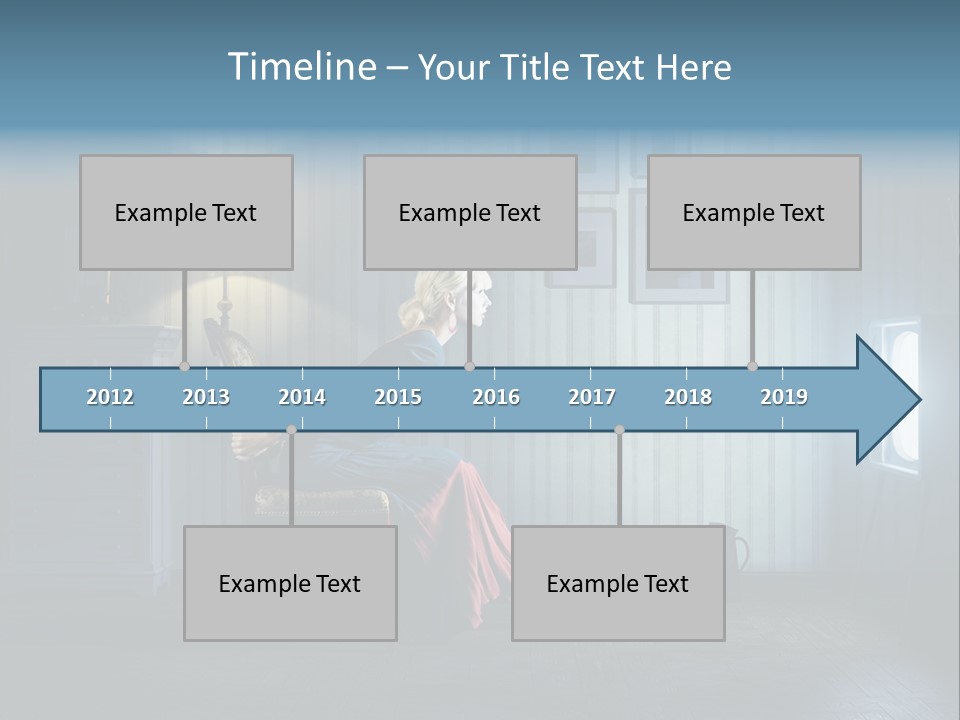 Entertainment Shout Figure PowerPoint Template