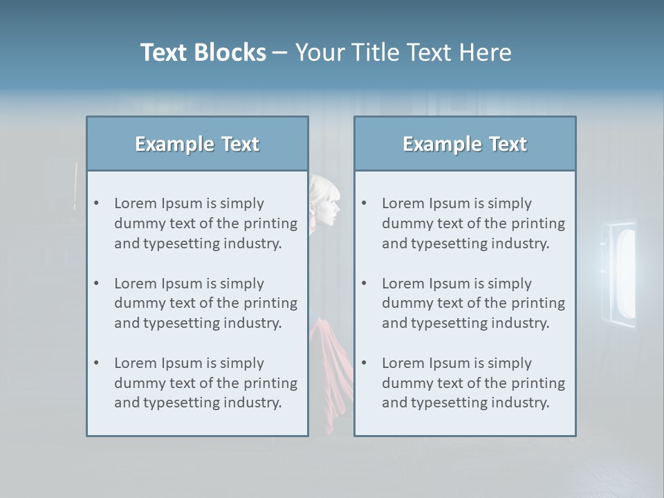 Entertainment Shout Figure PowerPoint Template