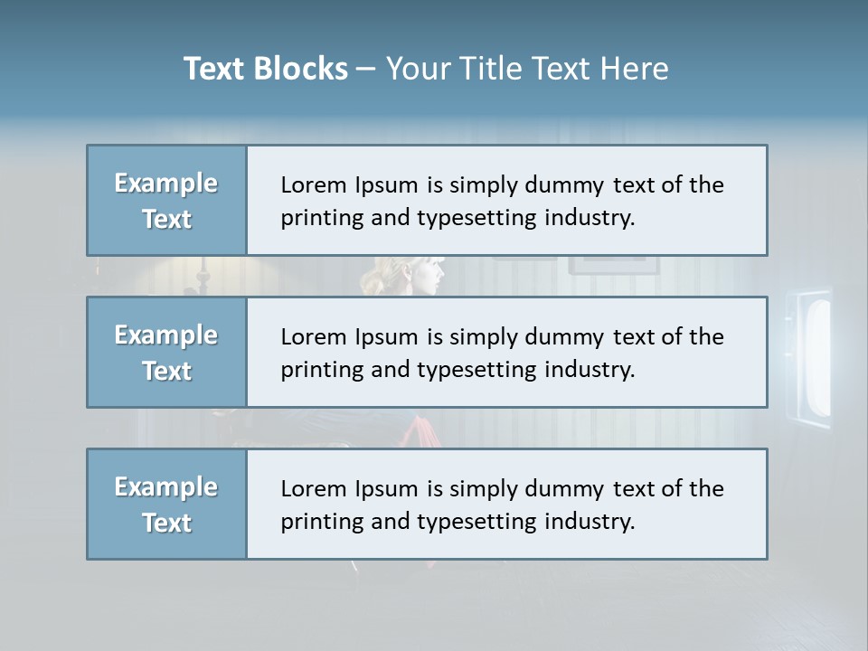 Entertainment Shout Figure PowerPoint Template