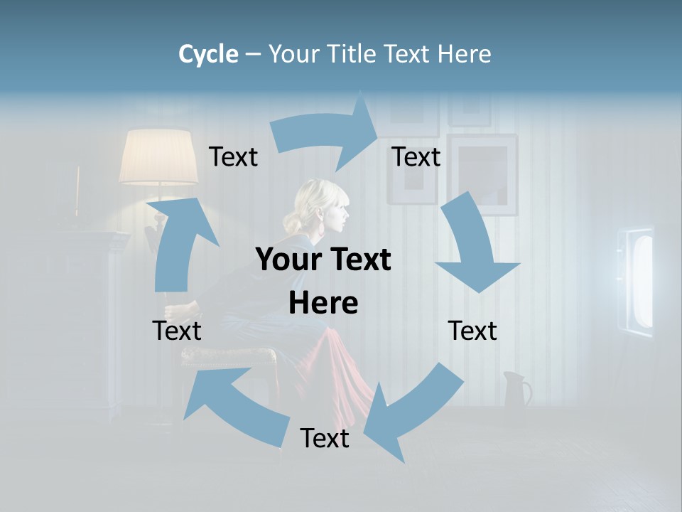 Entertainment Shout Figure PowerPoint Template