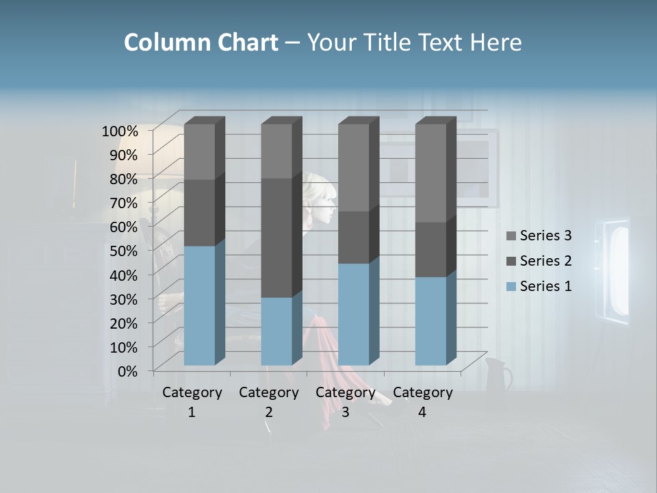 Entertainment Shout Figure PowerPoint Template