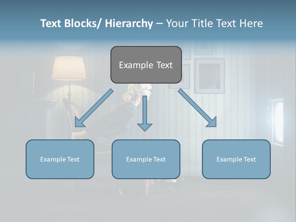 Entertainment Shout Figure PowerPoint Template