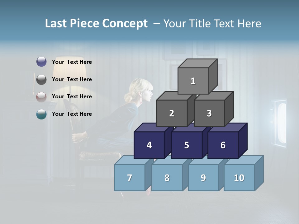 Entertainment Shout Figure PowerPoint Template