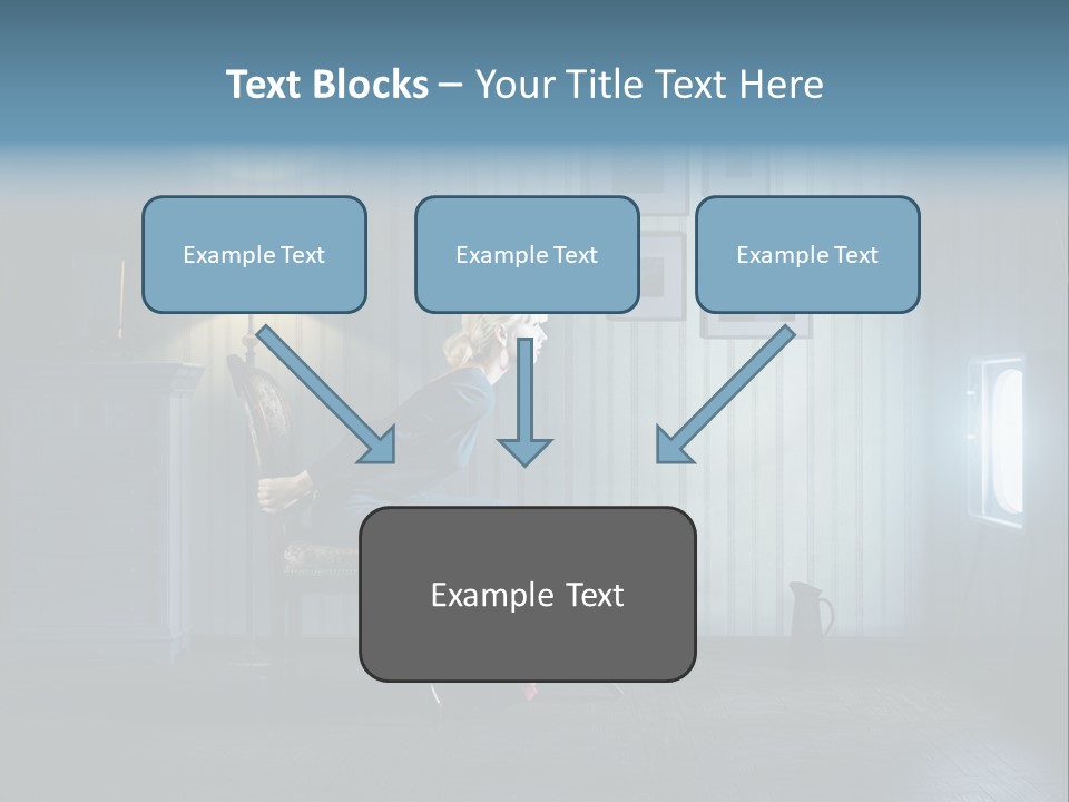 Entertainment Shout Figure PowerPoint Template