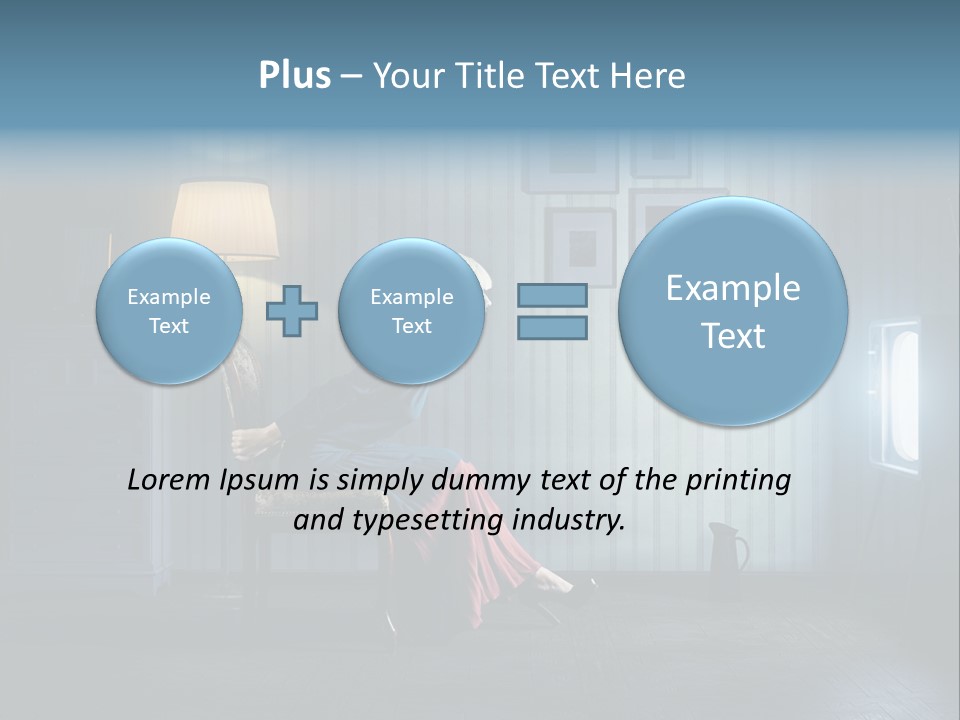 Entertainment Shout Figure PowerPoint Template