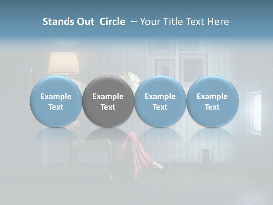 Entertainment Shout Figure PowerPoint Template