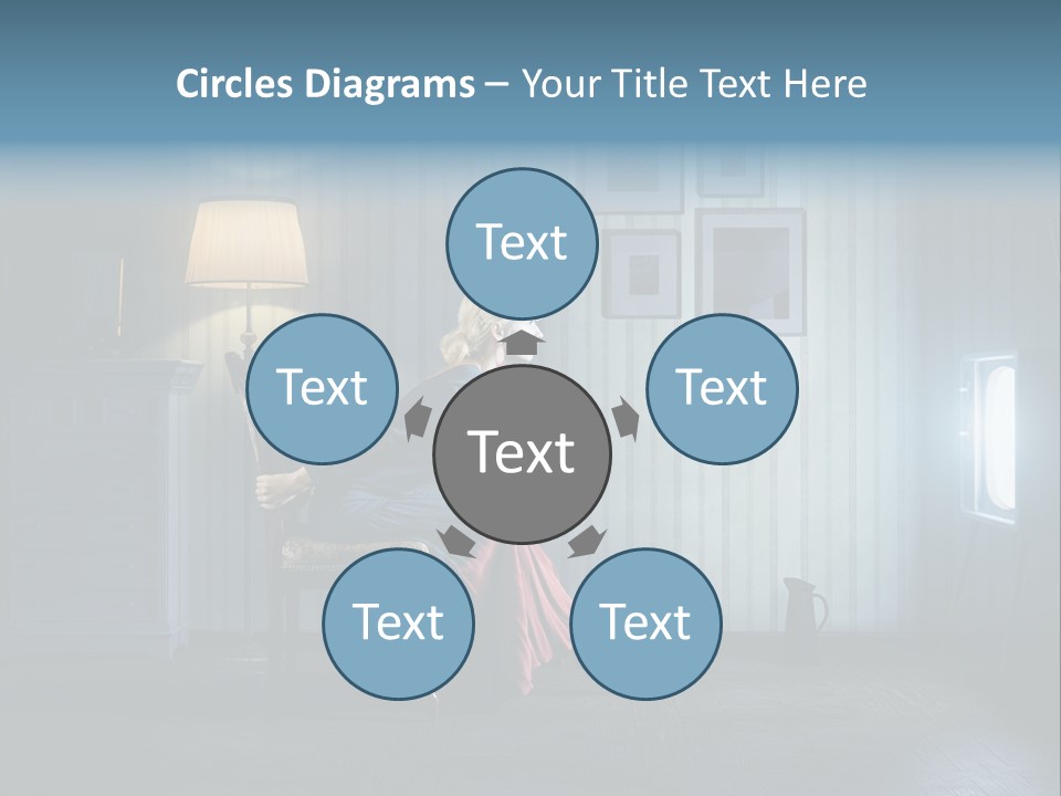 Entertainment Shout Figure PowerPoint Template