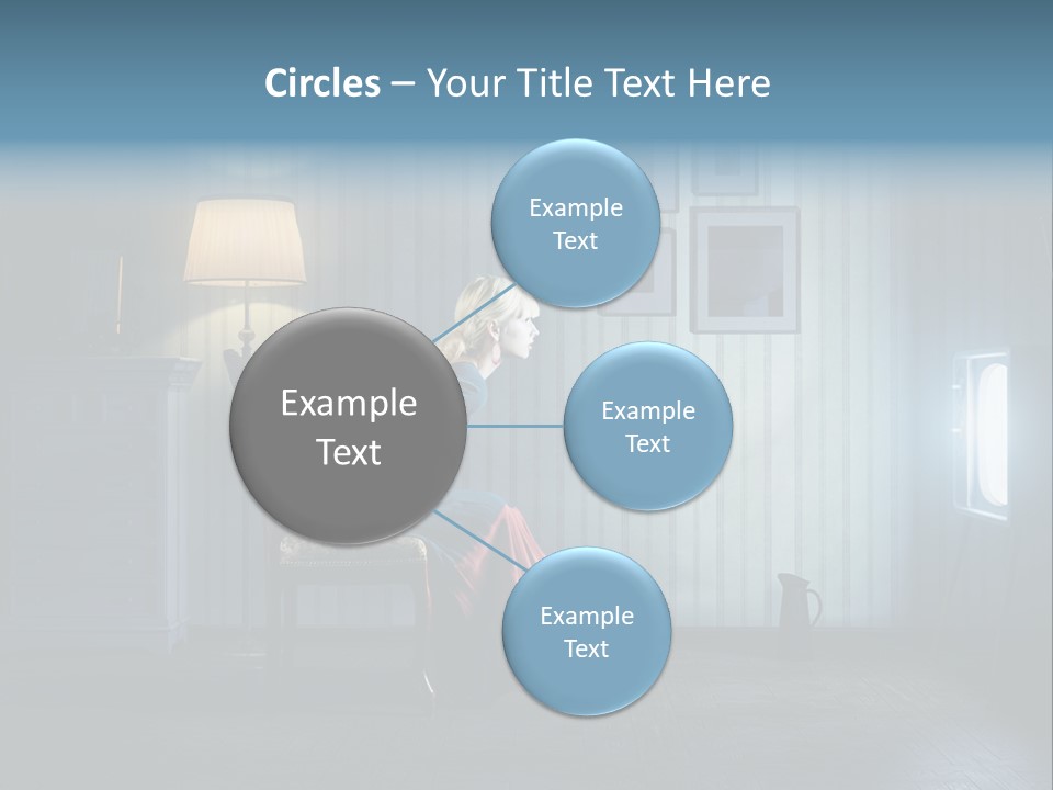 Entertainment Shout Figure PowerPoint Template