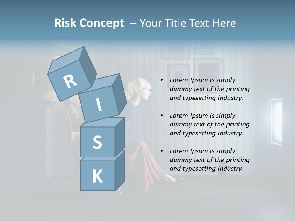 Entertainment Shout Figure PowerPoint Template