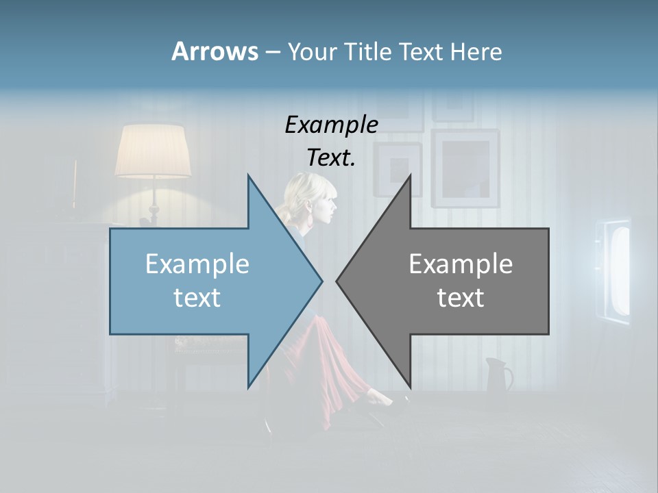 Entertainment Shout Figure PowerPoint Template