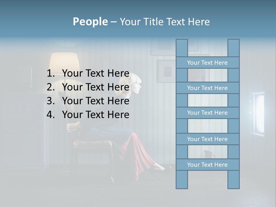 Entertainment Shout Figure PowerPoint Template