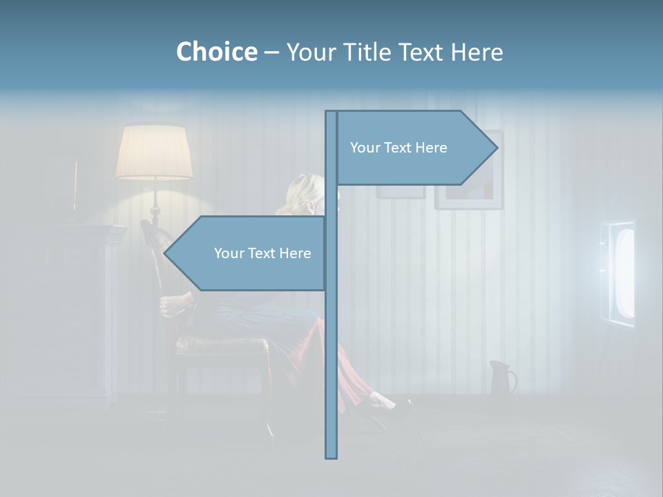 Entertainment Shout Figure PowerPoint Template