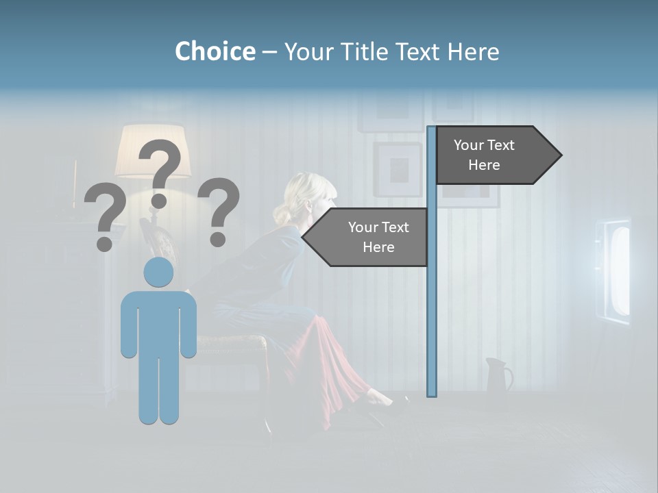 Entertainment Shout Figure PowerPoint Template