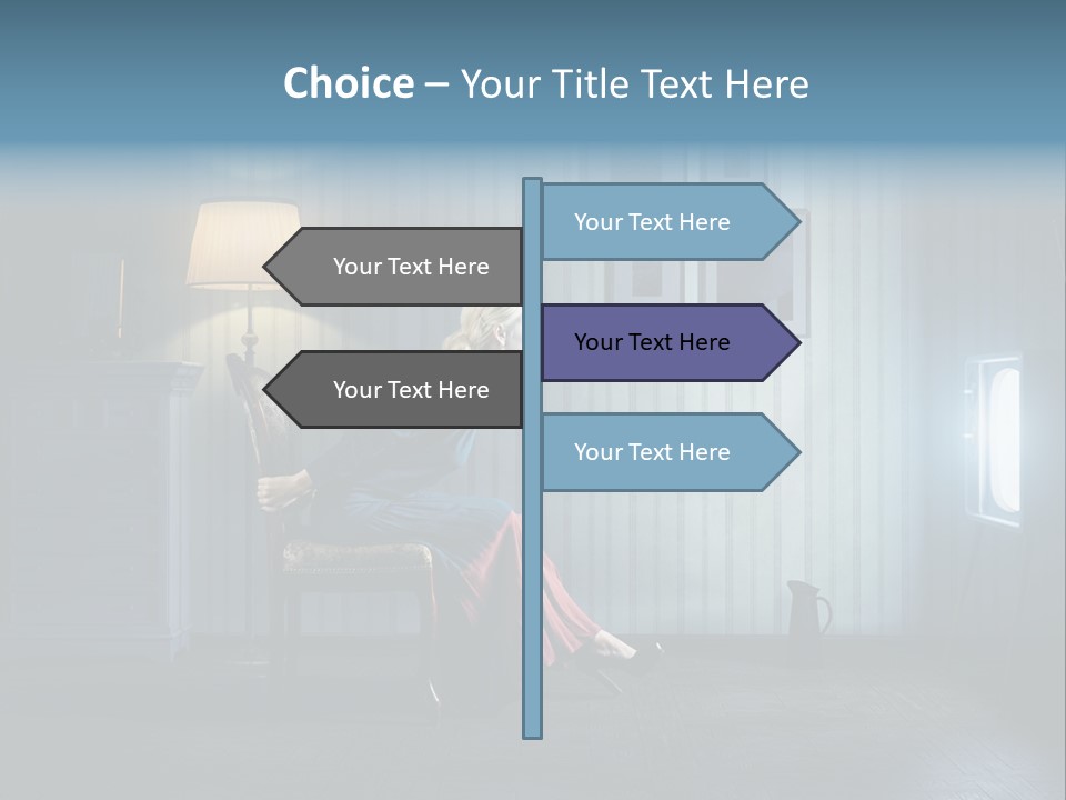 Entertainment Shout Figure PowerPoint Template