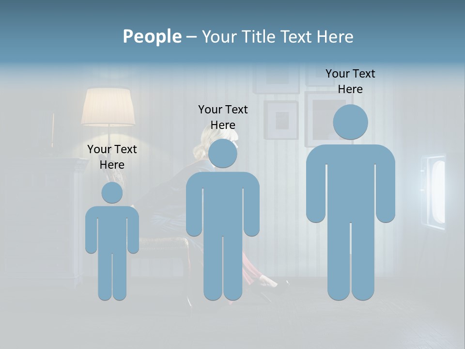 Entertainment Shout Figure PowerPoint Template