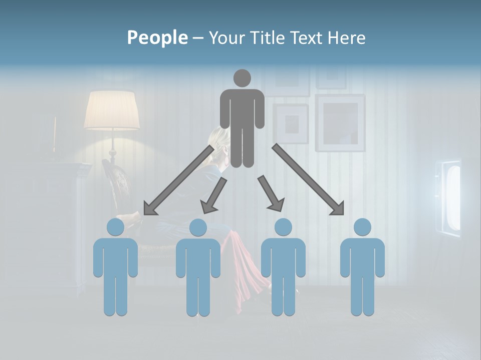 Entertainment Shout Figure PowerPoint Template