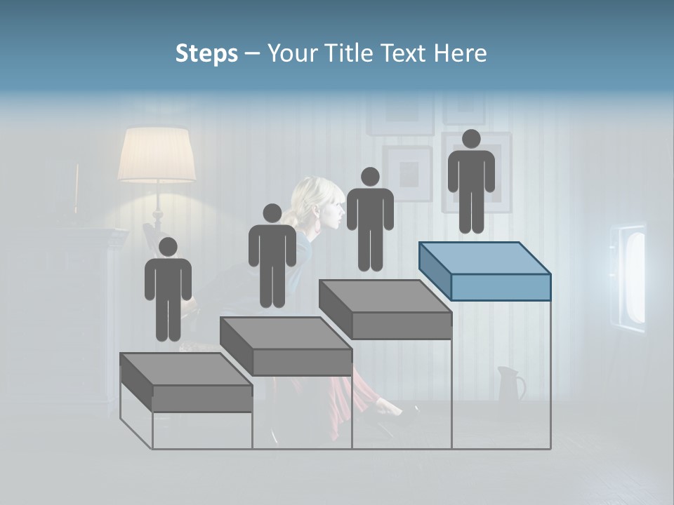 Entertainment Shout Figure PowerPoint Template