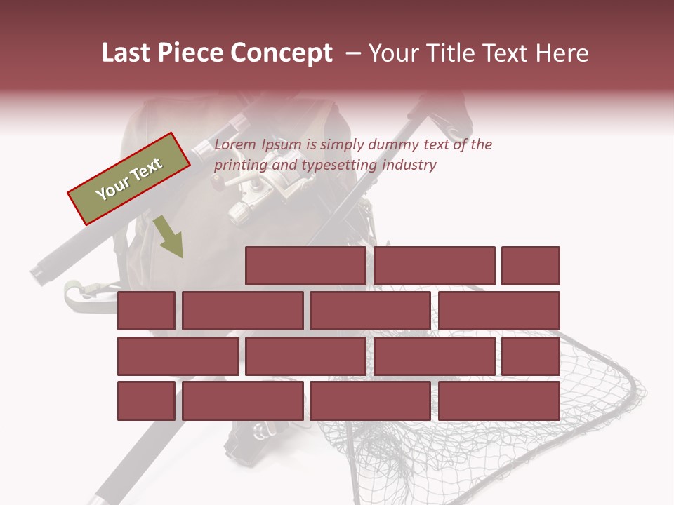 Fishing Net Angling Net PowerPoint Template