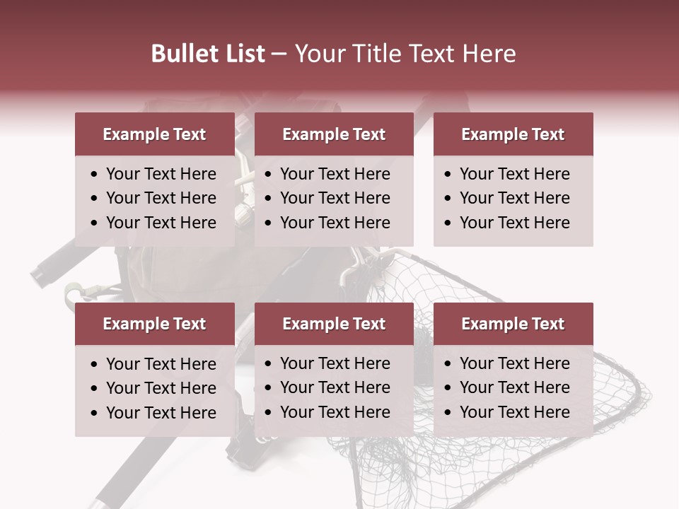 Fishing Net Angling Net PowerPoint Template